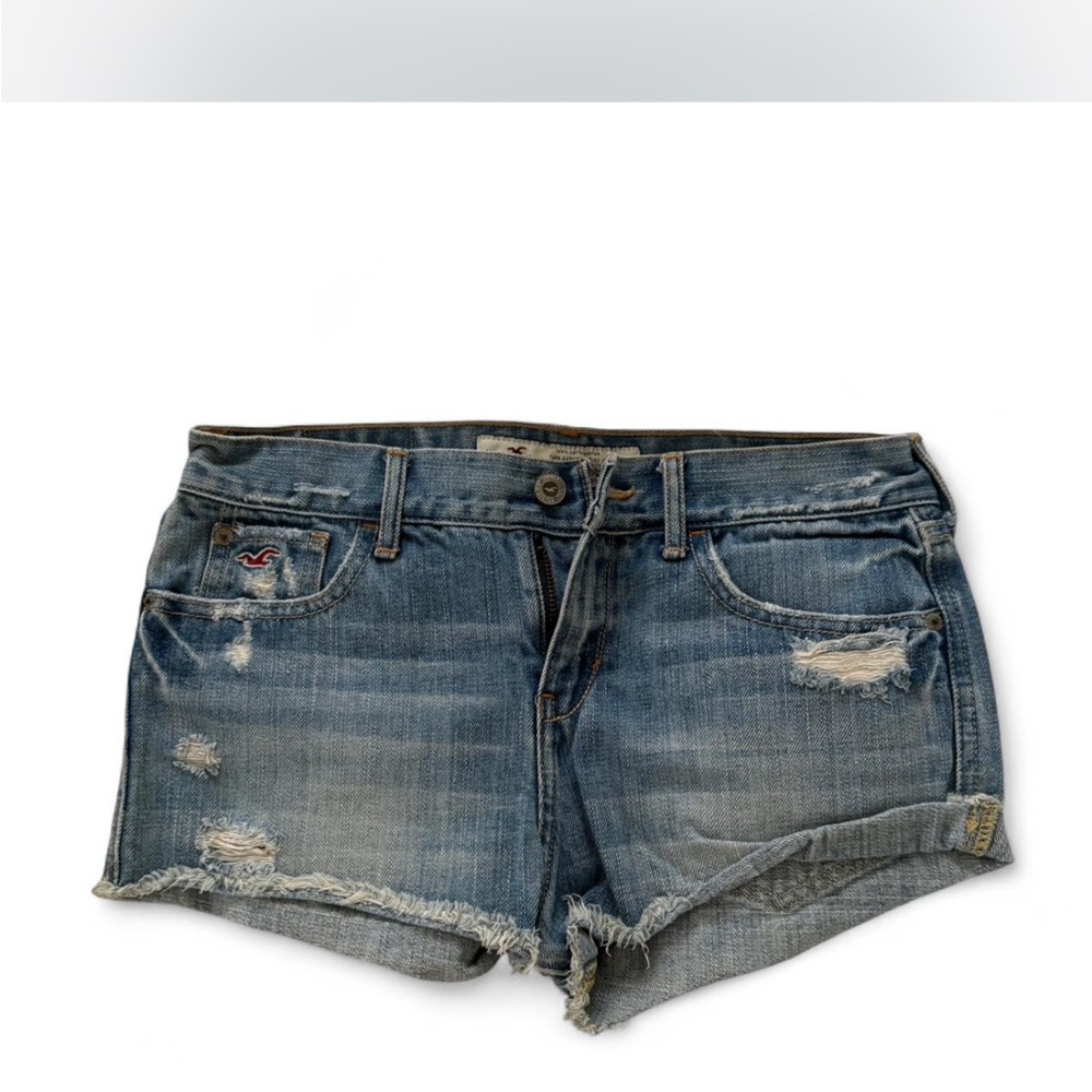 Hollister Distressed Blue Jean Shorts